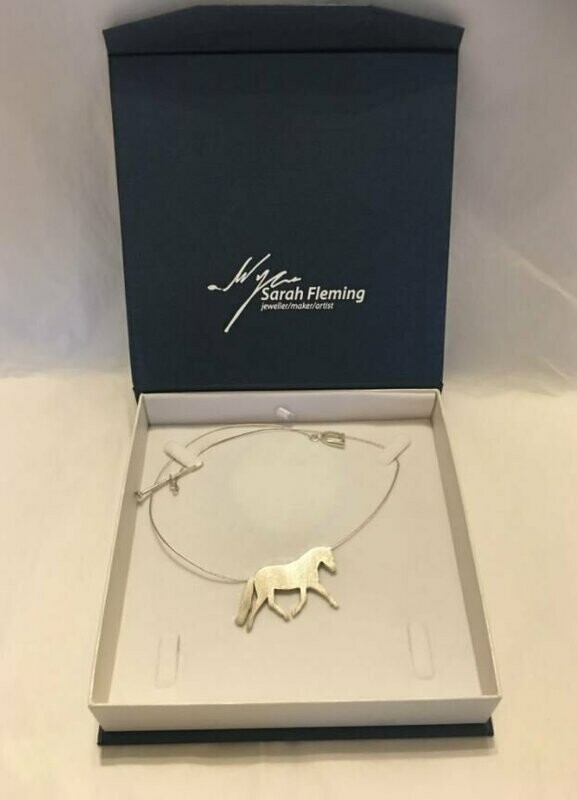 Silver Horse Necklace
