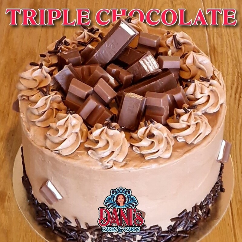 Triple chocolate cake