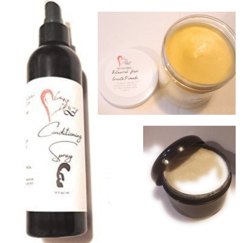 Conditioning Spray + Botanical Hair Grease + Crown and Body Butter