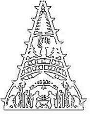 Lichterbaum mit Schwibbogen 'Krippe'