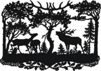 Fensterbild Fensterbild "Wild 4"