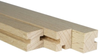 Zaunleisten - Eckleiste 10 x 10 x 250mm, 3mm Nut