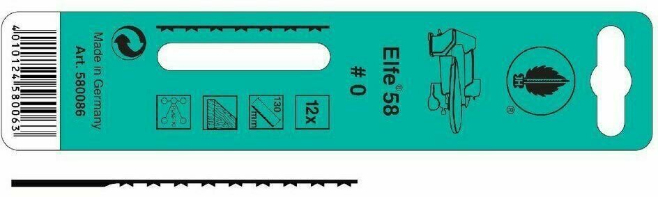 Laubsägeblätter ELFE58 - Multizahn - Zahn No 7