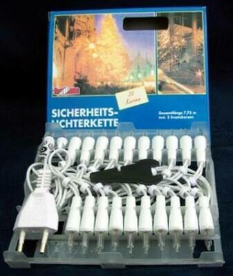 Minilichterkette 10 Lampen weiß/weiß