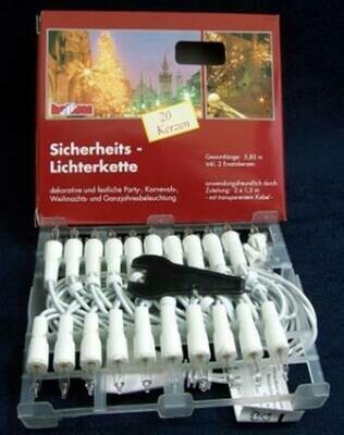 Minilichterkette 20 Lampen weiß/weiß