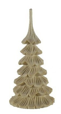 Baum "Tannenform" geschnitzt 13 cm