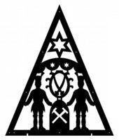 Lichterbaum „Bergmänner mit Sternwappen“ Lichterbaum „Bergmänner mit Sternwappen“
