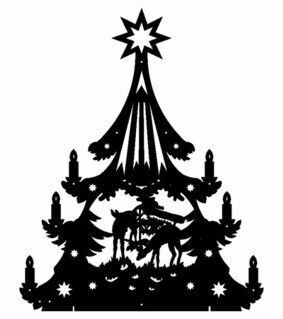 Lichterbaum „Rehe im Wald 2“