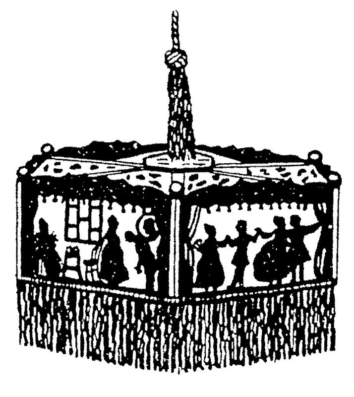 Biedermeier-Lampenschirm Biedermeier-Lampenschirm