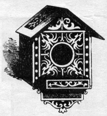 Uhr und Streichholzbehälter Uhr und Streichholzbehälter