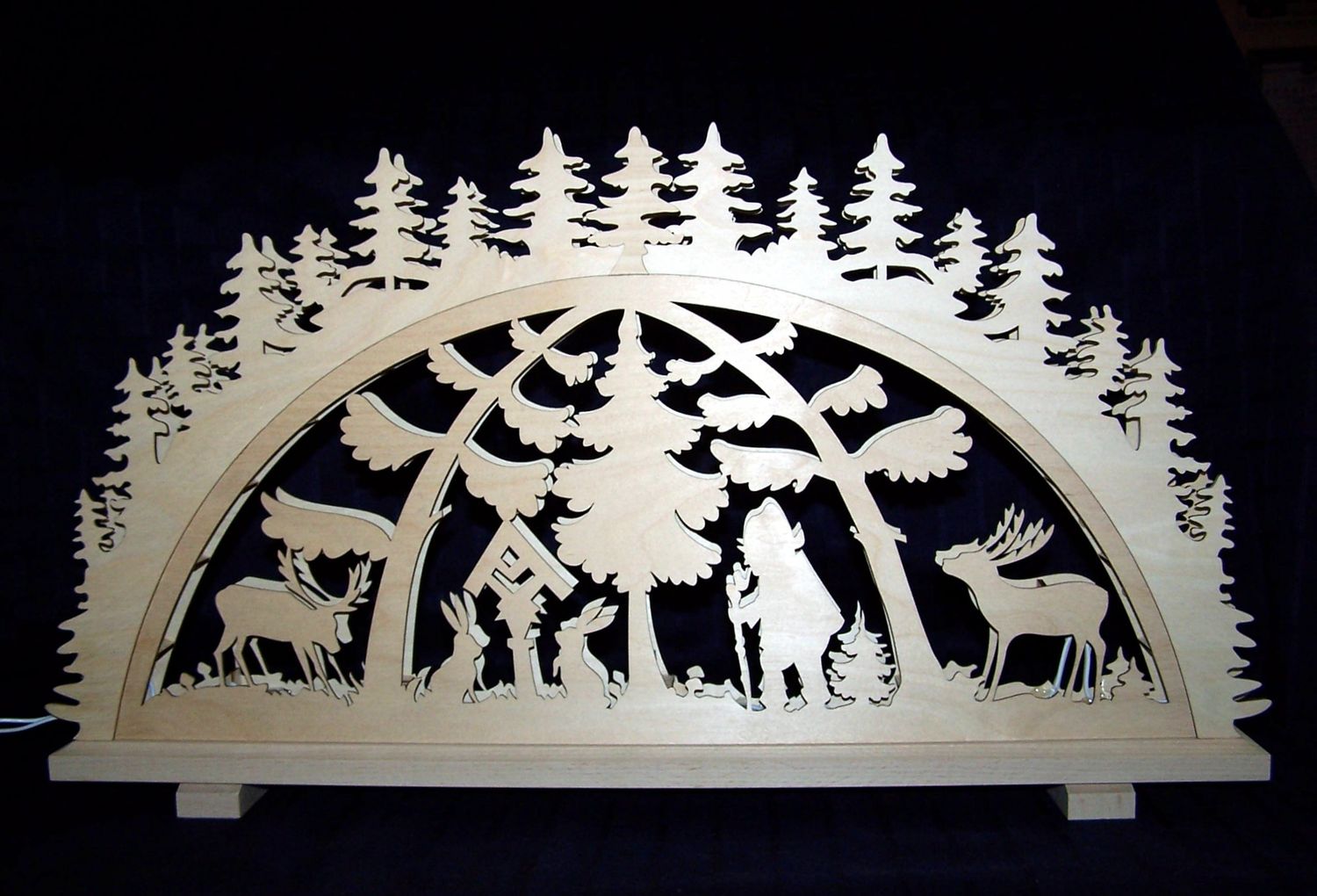 Schwibbogen mit Tieren, Förster ...