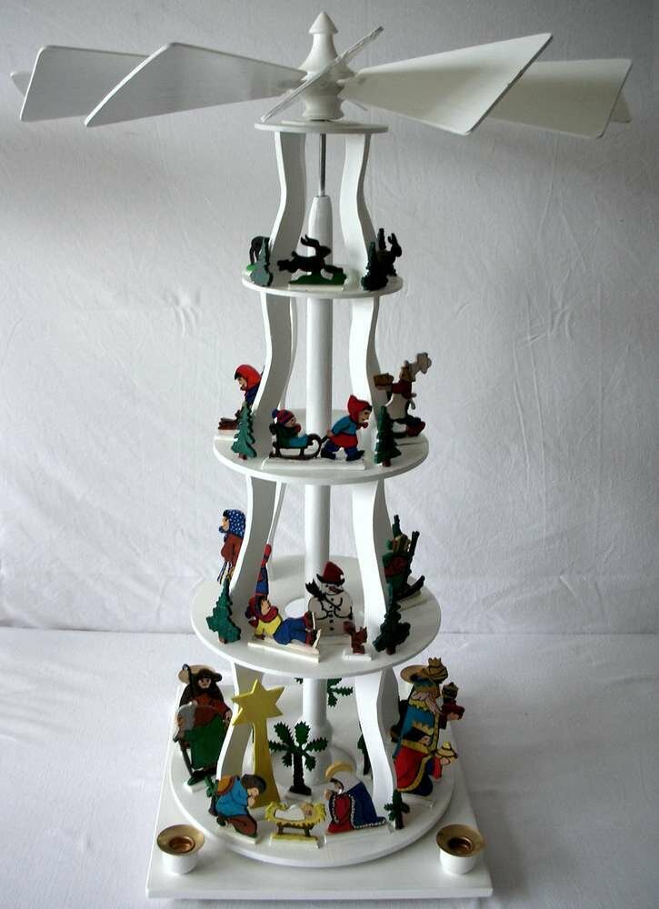 Freischwingende Weihnachtspyramide – Vorlage aus dem Erzgebirge