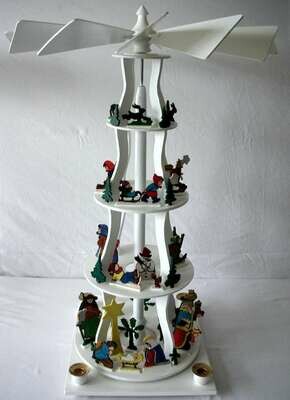 Freischwingende Weihnachtspyramide – Vorlage aus dem Erzgebirge Freischwingende Weihnachtspyramide – Vorlage aus dem Erzgebirge