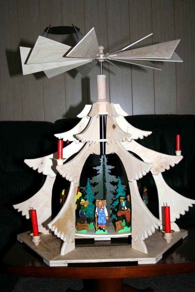 Pyramide Tanne – Vorlage für Laubsägearbeiten