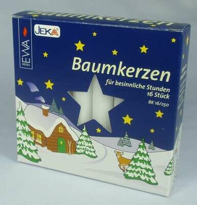 Baumkerzen, groß 14er (weiß)
