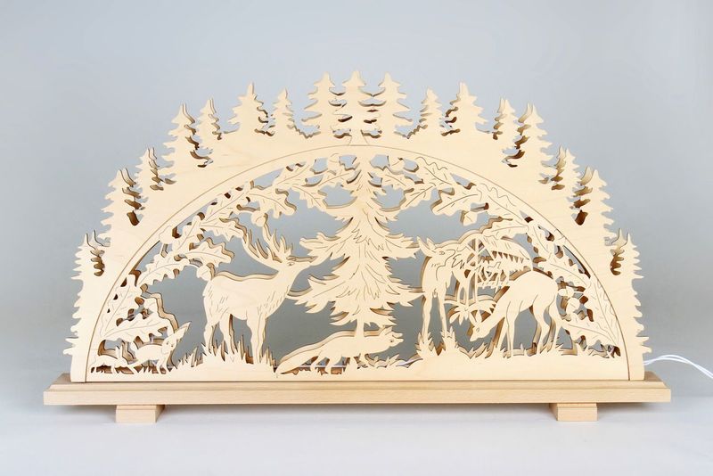 Muster - Schwibbogen Muster - Schwibbogen "Hirsche und Rehe"