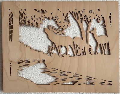 Muster - Wand- und Fensterbild "Wildtiere 6"