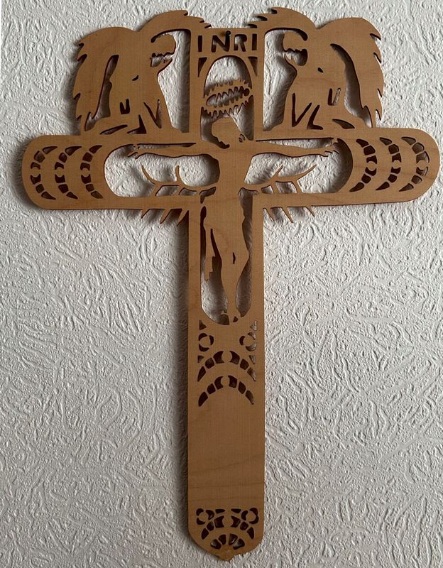 Muster - Wand- und Fensterbild Muster - Wand- und Fensterbild "INRI - Jesus am Kreuz"