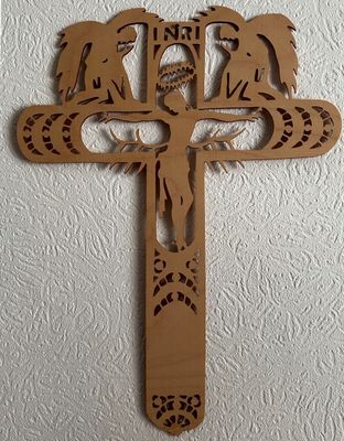 Muster - Wand- und Fensterbild "INRI - Jesus am Kreuz"