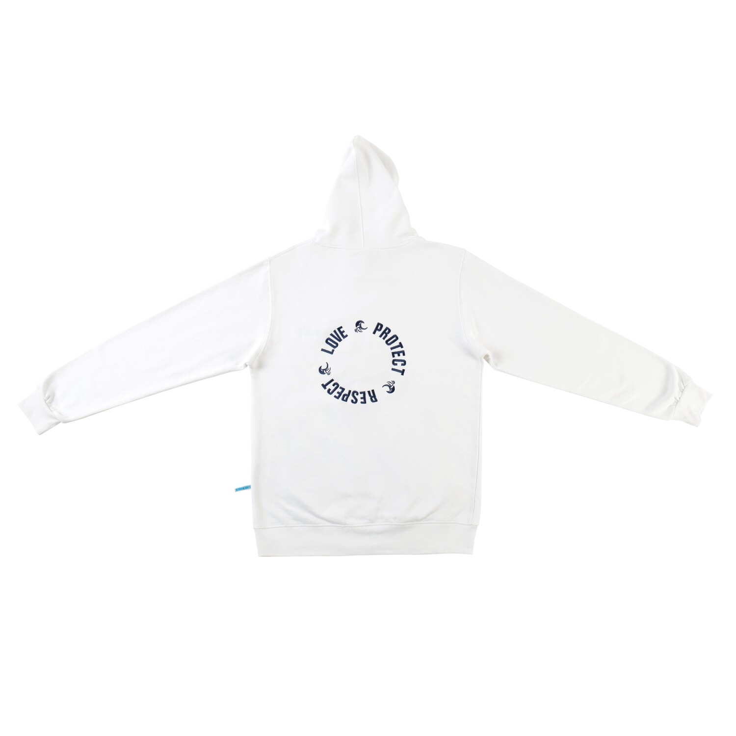Love Protect Respect- white hoodie unisex