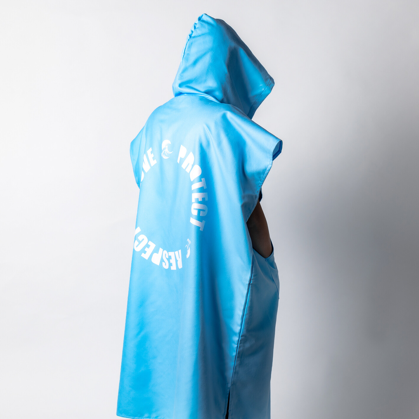 Micro Fiber Blue Poncho