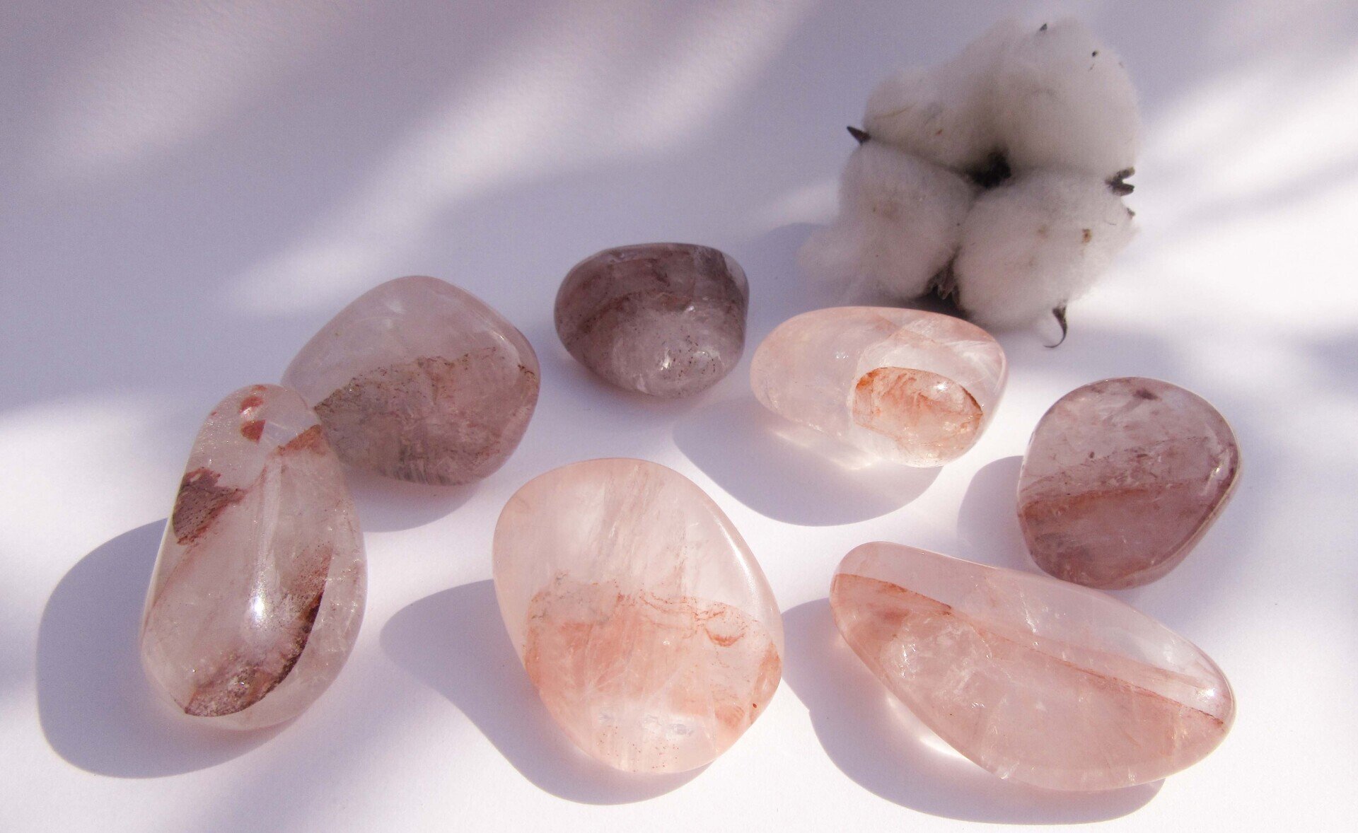 Hematietkwarts Trommelsteen