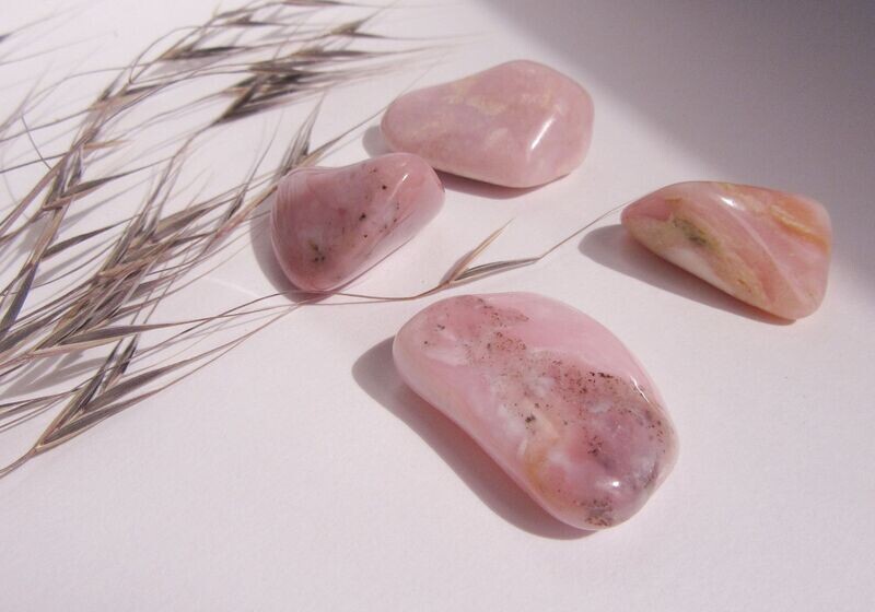 Roze Andes Opaal Trommelsteen