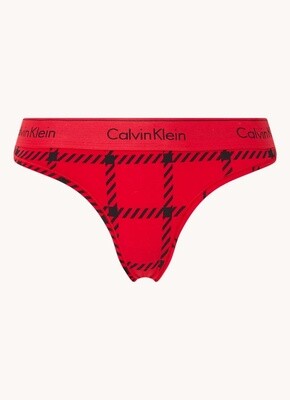 QF6861E - Calvin Klein String Rustic Red