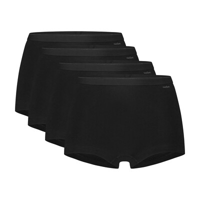 Ten Cate Basics Women Shorts 4-Pack 090 Black 32419
