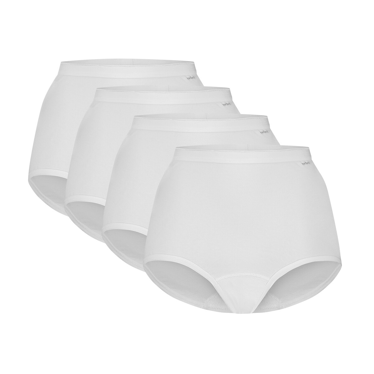Ten Cate Basics Women High Waist 4-Pack 001 White 32420