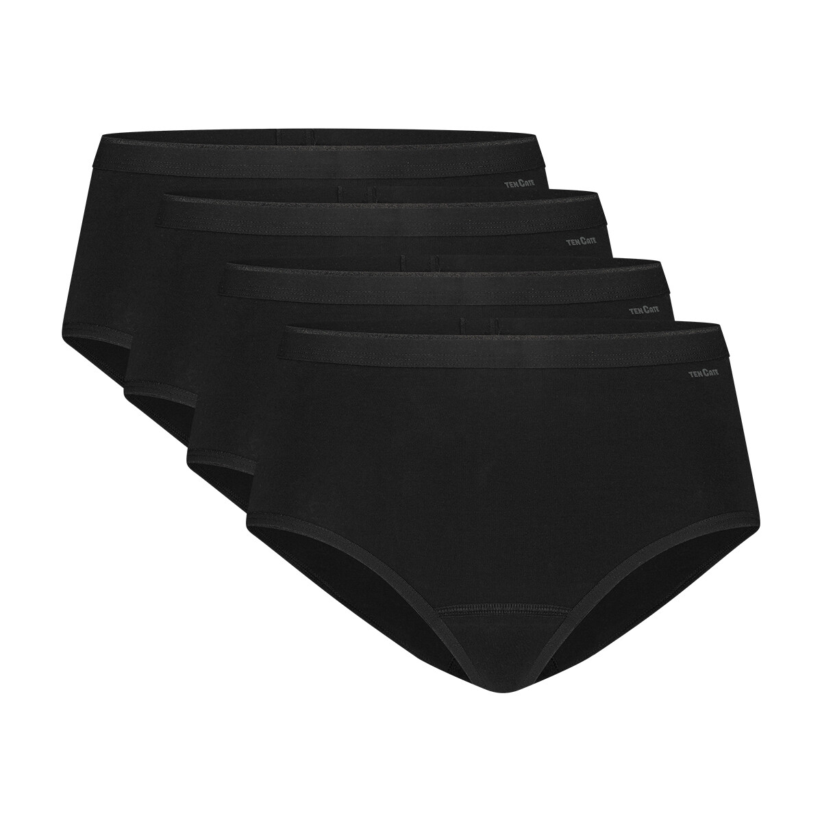 Ten Cate Basics Women Midi 4-Pack 090 Black 32418