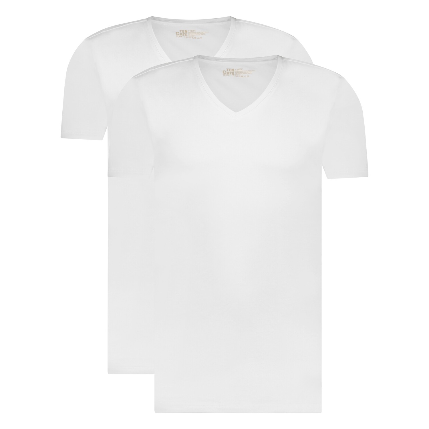 Ten Cate Basics Men V-Neck Shirt 2-Pack 001 White 32325