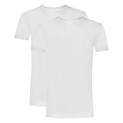 Ten Cate Basics Men T-shirt High Neck 2-Pack 001 White 32327