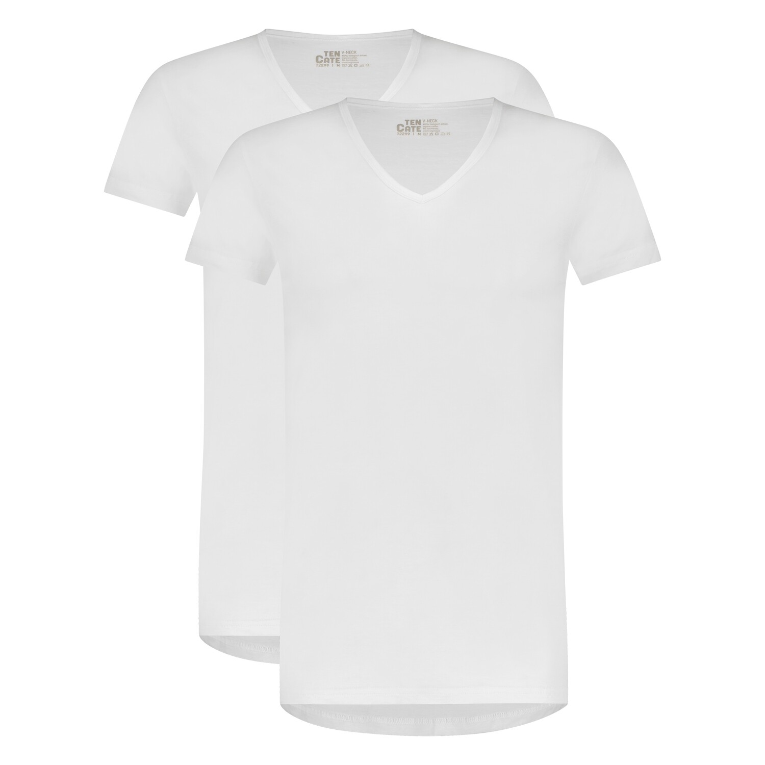 Ten Cate Basics V-Neck 2-Pack 001 White 32299