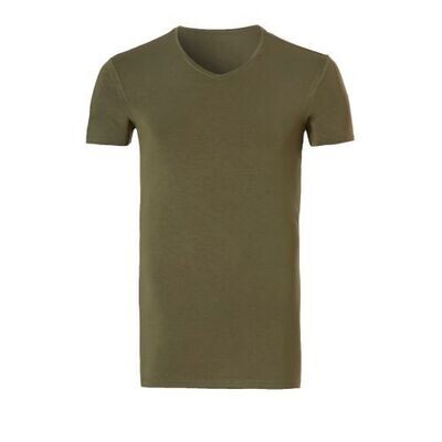 Ten Cate Bamboo Shirt V-Neck 247 Burnt Olive 30862