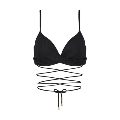 Beachlife Black Swirl Bikinitop Foam Wired 365123