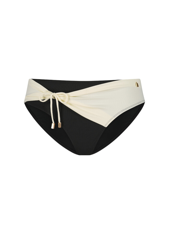 Beachlife 202A - Vanilla &amp; Black mid waist bot 973 BSW202A973