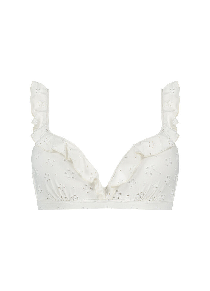 Beachlife 106D - White Embroidery padded wired 82 BSW106D082