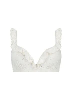 Beachlife 106D - White Embroidery padded wired 82 BSW106D082