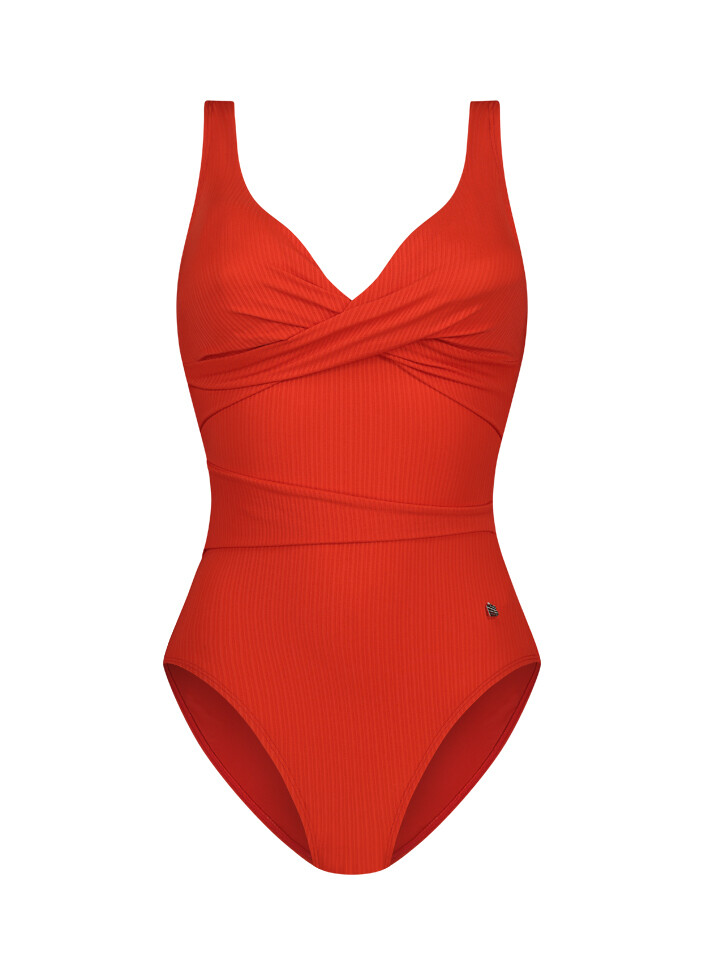 Beachlife 303A - Fiery Red padded swimsuit 475 BSW303A475