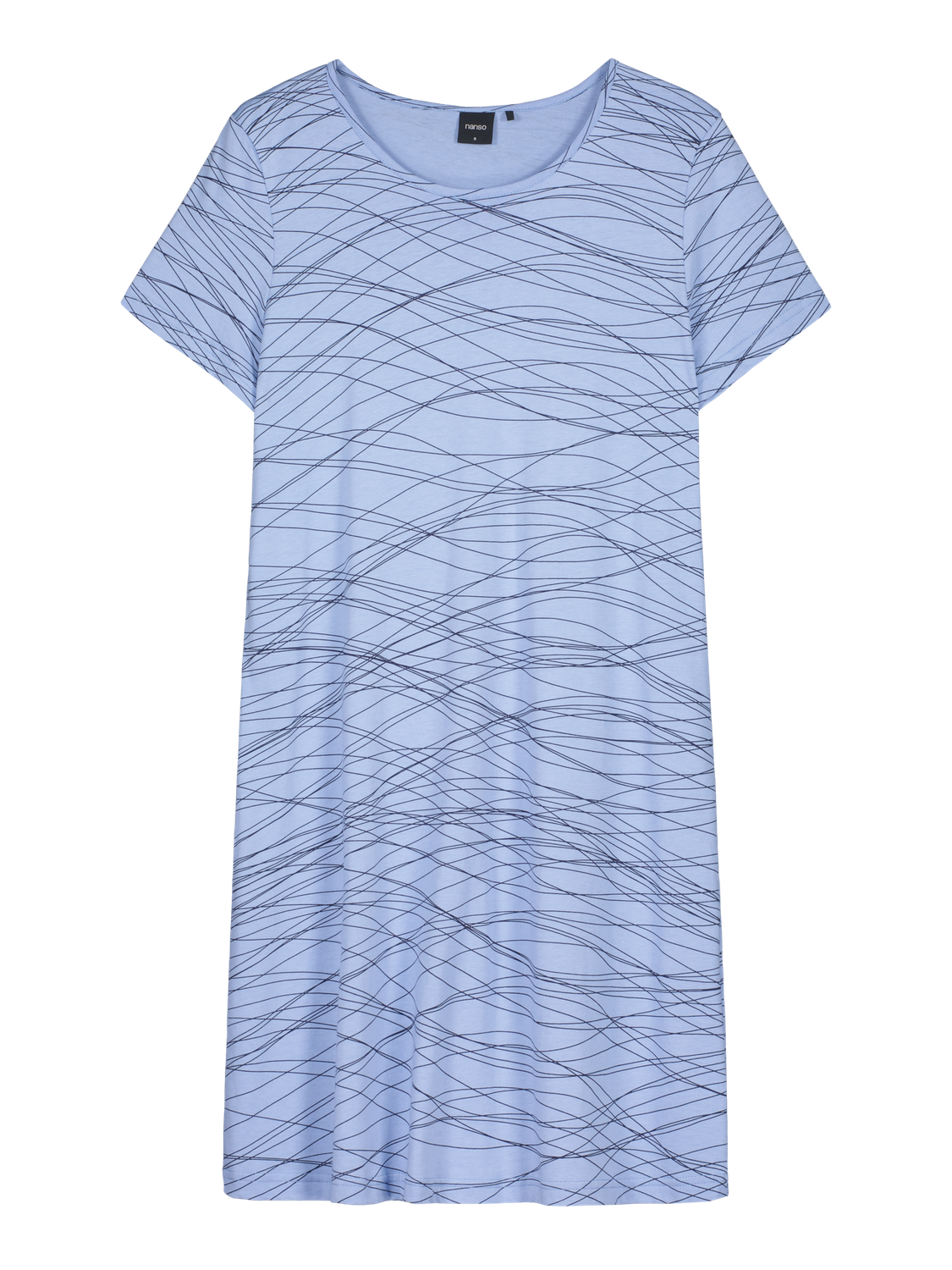 Nanso Lanka Ladies Big Shirt Korte Mouw 2304 Light Blue NA-01-28694