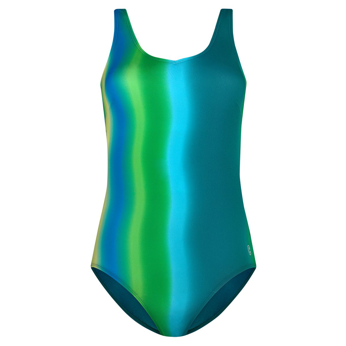 Ten Cate Swimsuit V-neck Soft Cup 6060 Botanical Gradient 60255