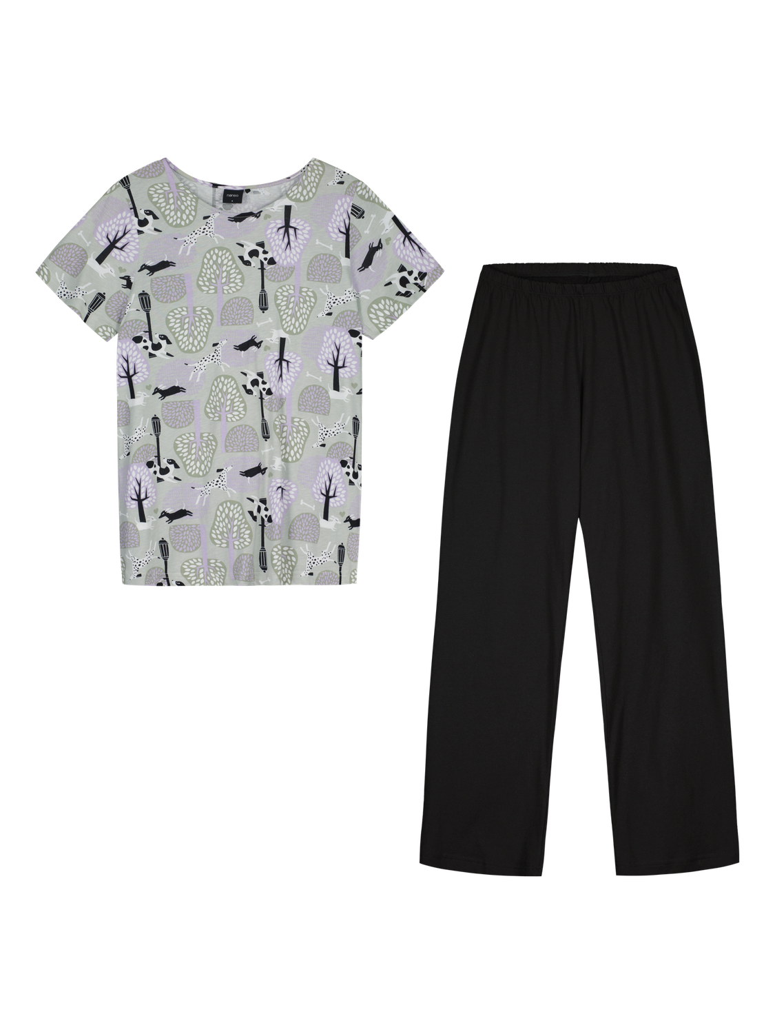 Nanso Luna Pyjama Korte Mouw 0602 Green NA -01-28779-
