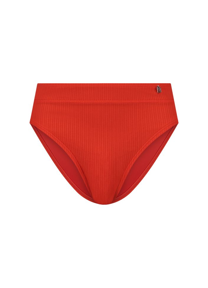 Beachlife 206A - Fiery Red high waist bottom Fiery Red BSW206A475