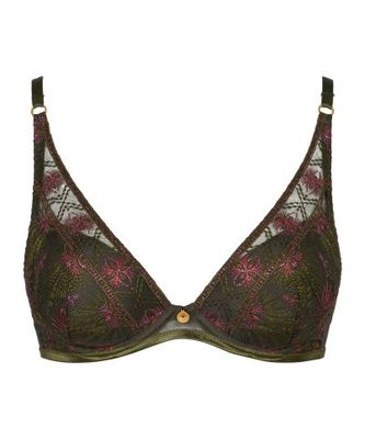 Aubade PLUNGE PADDED BRA 4C SOUND OF HEART DARK GARDEN 4CN81