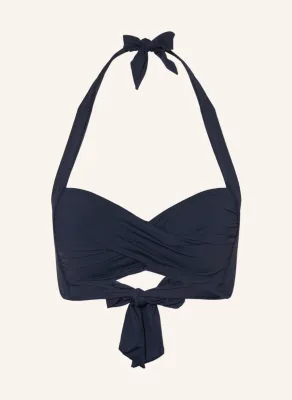 Seafolly Twist Soft Cup Halter True Navy 30806-942