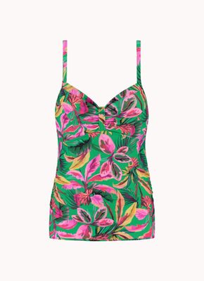 Cyell 155B - Floral Forest wired tankini t Floral Forest CSW155B702
