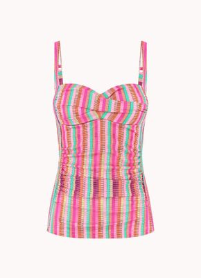 Cyell 156A - Tropical Lines padded tankini Tropical Lines CSW156A207