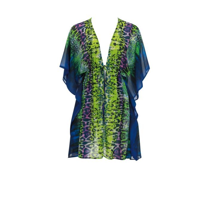 Sunflair Bluse nachtblau/gruen 23100