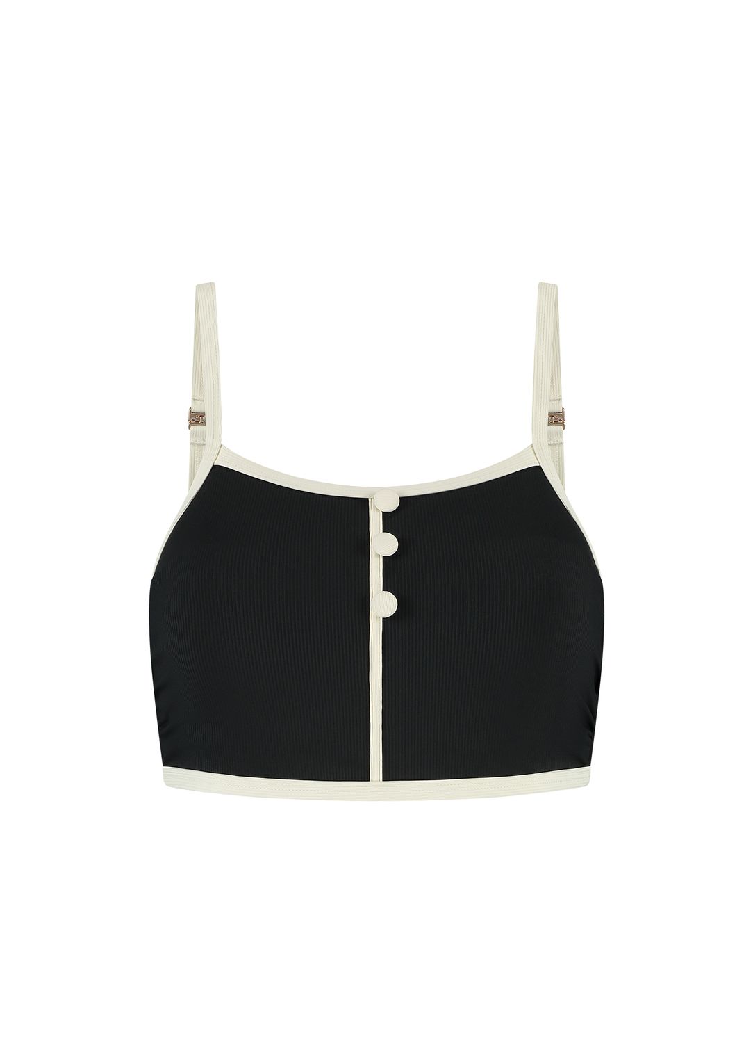 Beachlife 104B - Vanilla &amp; Black wired top Vanilla &amp; Black BSW104B973